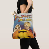 Altmodisches Halloween, Kinder & Pumpkin Tasche (Von Nahem)