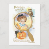 Altmodisches Halloween Postkarte (Vorderseite)