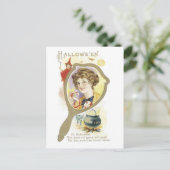 Altmodisches Halloween Postkarte (Stehend Vorderseite)