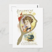 Altmodisches Halloween Postkarte (Vorne/Hinten)