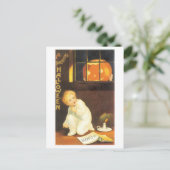 Altmodisches Halloween Postkarte (Stehend Vorderseite)