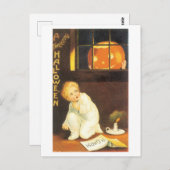 Altmodisches Halloween Postkarte (Vorne/Hinten)