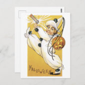 Altmodisches Halloween Postkarte (Vorne/Hinten)