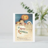 Altmodisches Halloween Postkarte (Stehend Vorderseite)