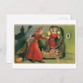 Altmodisches Halloween Postkarte (Vorne/Hinten)