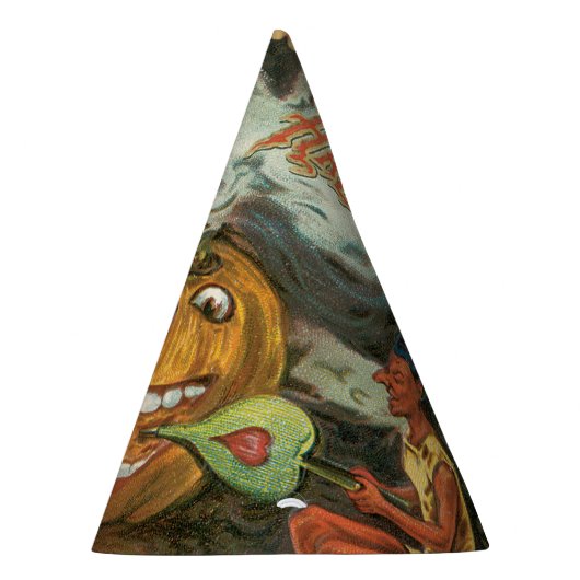 Altmodisches Halloween, Pumpkin & Devils Partyhütchen (Rechts)