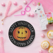 Altmodisches Halloween, Pumpkin (Jack-o'-Laterne) Pappteller (Party)