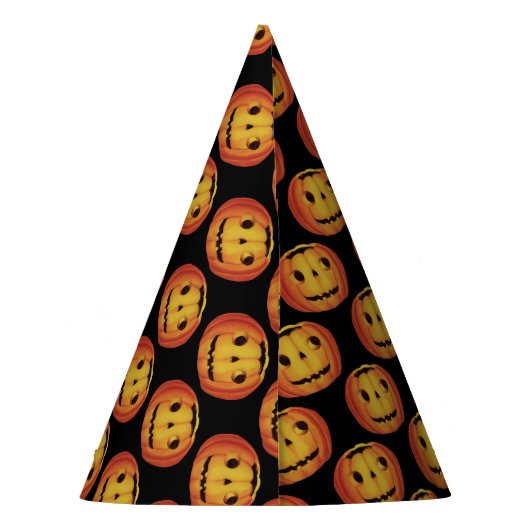 Altmodisches Halloween, Pumpkin (Jack-o'-Laterne) Partyhütchen (Rückseite)