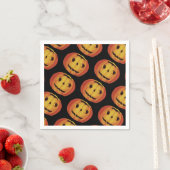 Altmodisches Halloween, Pumpkin (Jack-o'-Laterne) Serviette (Beispiel)