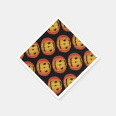 Altmodisches Halloween, Pumpkin (Jack-o'-Laterne) Serviette (Ecke)