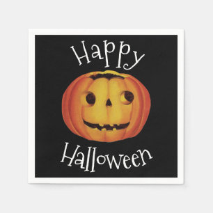 Altmodisches Halloween, Pumpkin (Jack-o'-Laterne) Serviette