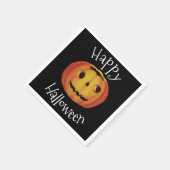Altmodisches Halloween, Pumpkin (Jack-o'-Laterne) Serviette (Ecke)