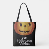 Altmodisches Halloween, Pumpkin (Jack-o'-Laterne) Tasche (Rückseite)