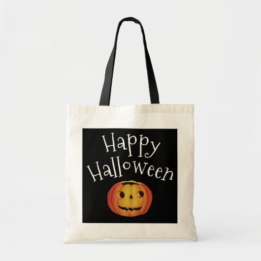 Altmodisches Halloween, Pumpkin (Jack-o'-Laterne) Tragetasche (Vorne)