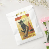 Altmodisches Halloween, Schwarze Katze Geschenktütchen (Versiegelt)