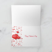 Altmodisches Herz und Text Karte (Innenseite)