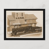 altmodisches Modellbahn-Foto Postkarte (Vorderseite)