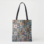 Altmodisches Patchwork Quilt Design Tasche (Vorderseite)