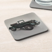 altmodisches Retro-Cabrio Getränkeuntersetzer (Linke Seite)