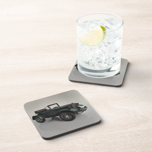 altmodisches Retro-Cabrio Getränkeuntersetzer (Rechte Seite)