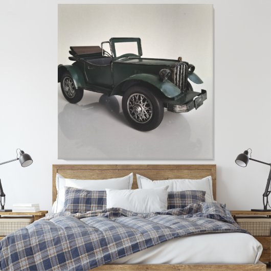 altmodisches Retro-Cabrio Leinwanddruck (Insitu (Schlafzimmer))