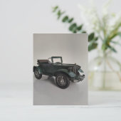 altmodisches Retro-Cabrio Postkarte (Stehend Vorderseite)