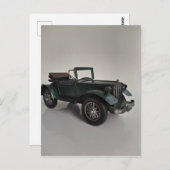 altmodisches Retro-Cabrio Postkarte (Vorne/Hinten)