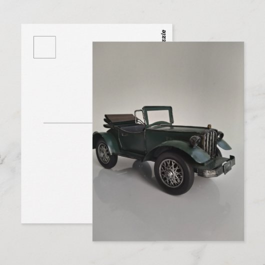 altmodisches Retro-Cabrio Postkarte (Vorne/Hinten)