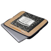 Altmodisches Retro Zusammensetzungs-Buch Laptopschutzhülle (Vorne Knopf)