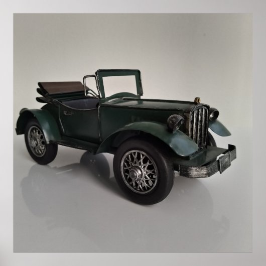 altmodisches Retrofahrzeug Poster (Vorne)