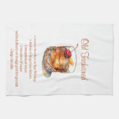 altmodisches Rezept Geschirrtuch (Horizontal)