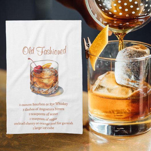 altmodisches Rezept Geschirrtuch