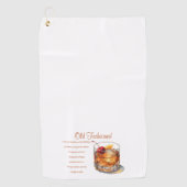 altmodisches Rezept Golfhandtuch (Vorderseite)