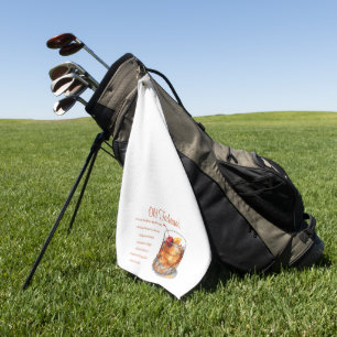 altmodisches Rezept Golfhandtuch