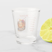 altmodisches Rezept Schnapsglas (Rückseite)