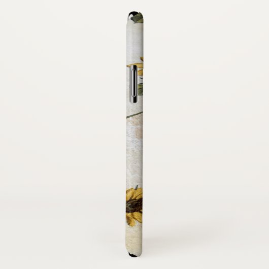 altmodisches Sonnenblumenmuster Case-Mate iPhone Hülle (Hinten/Rechts)