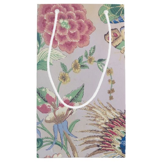 altmodisches Tapetenmuster Kleine Geschenktüte (Rückseite)