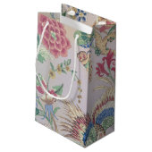 altmodisches Tapetenmuster Kleine Geschenktüte (Rückseite Schrägansicht)