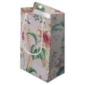 altmodisches Tapetenmuster Kleine Geschenktüte (Vorderseite Schrägansicht)