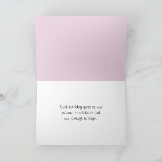 Altmodisches Telefon zum Geburtstag Karte (Innenseite)