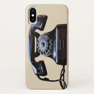 altmodisches Telefonbild iPhone X Hülle