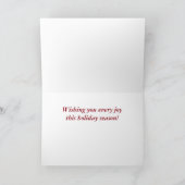 Altmodisches viktorianisches Heiliges Nicholas Feiertagskarte (Innenseite)