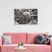 Altmodisches Wagenrad Leinwanddruck (Insitu (Wohnzimmer))