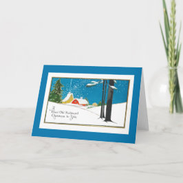 Altmodisches Weihnachten auf dem Bauernhof