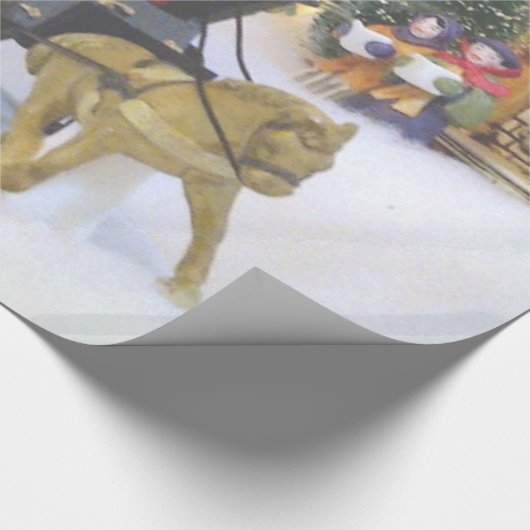 "ALTMODISCHES WEIHNACHTSdorf-" PACKPAPIER (Ecke)