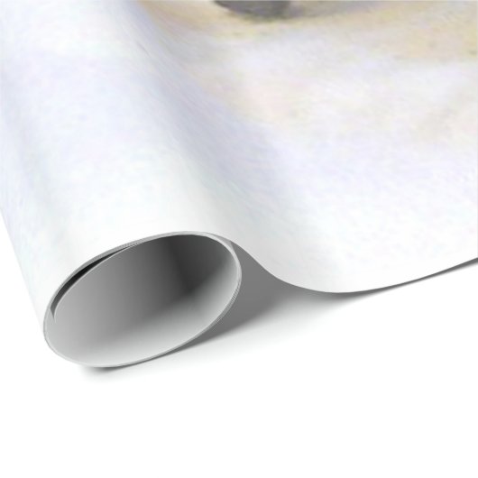 "ALTMODISCHES WEIHNACHTSdorf-" PACKPAPIER (Rolleneckpunkt)