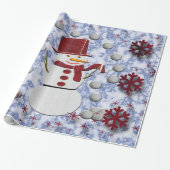 Alto Cheerful Snowman Geschenkpapier (Ungerollt)