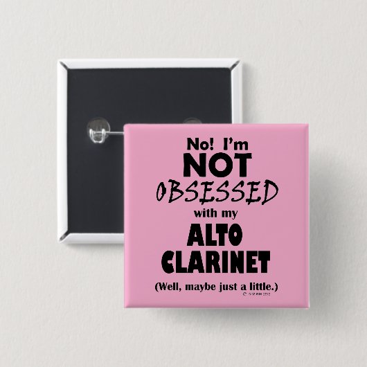 Alto Clarinet besessen Button (Vorne & Hinten)