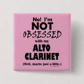 Alto Clarinet besessen Button (Vorderseite)