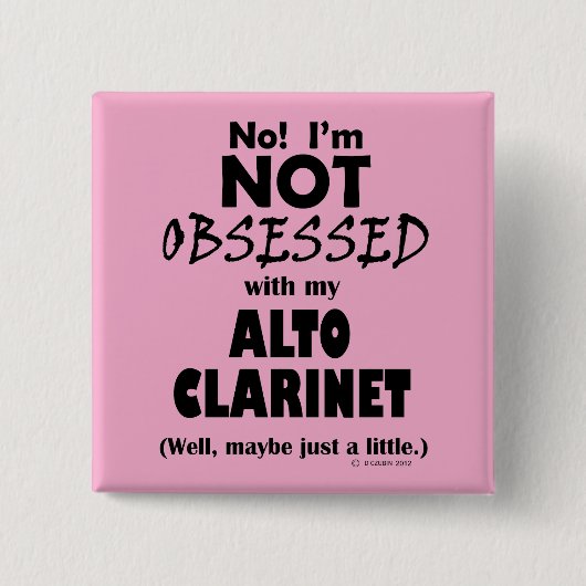 Alto Clarinet besessen Button (Vorderseite)